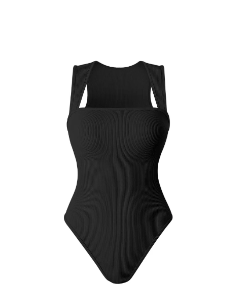 Racerback Wide Straps Bodysuit
