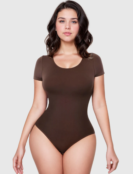 Short Sleeve Round Neck Bodysuit