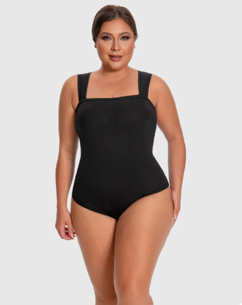 Racerback Wide Straps Bodysuit