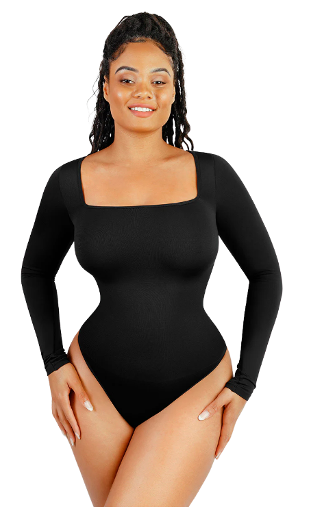 Long Sleeve Square Neck Bodysuit