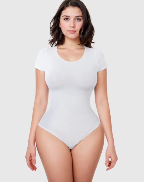 Short Sleeve Round Neck Bodysuit